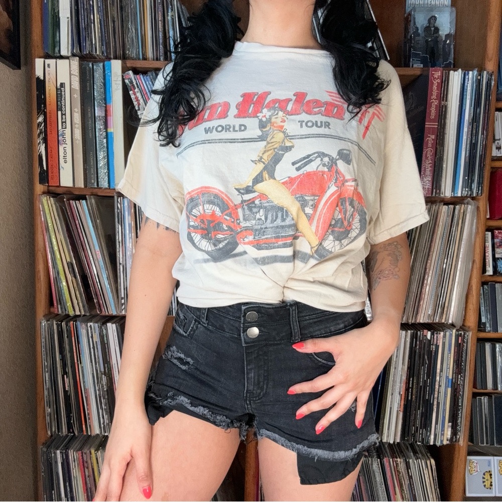 Van Halen World Tour Graphic Tee - Cream